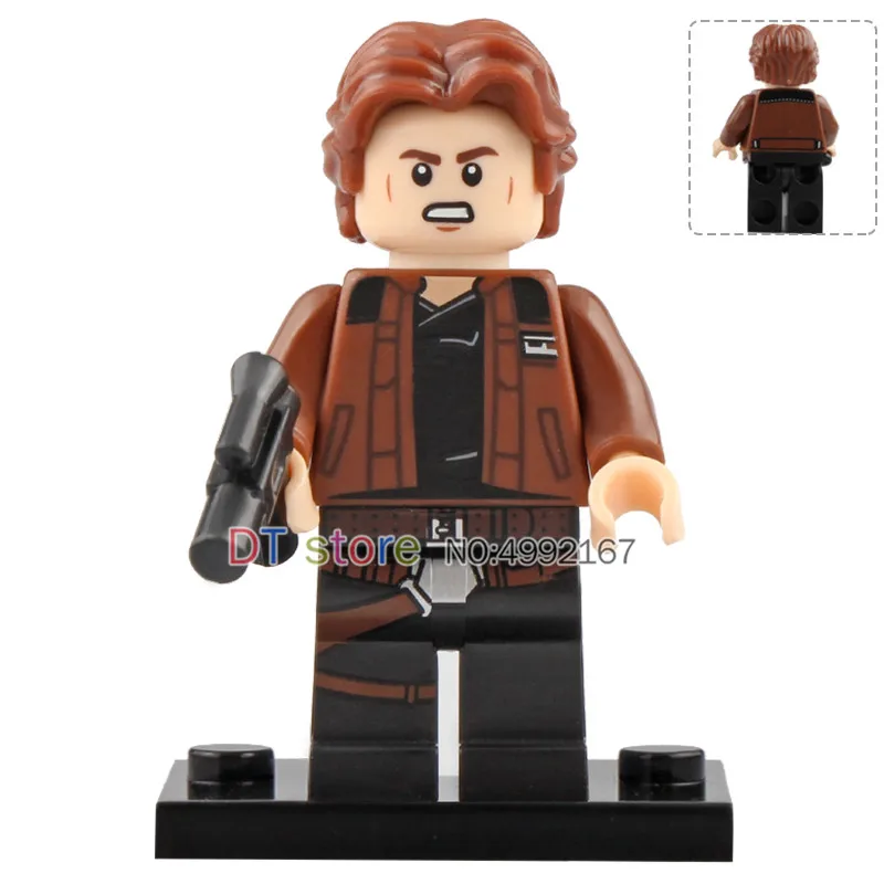 43 шт., Звездные войны, фигурки Leia Han Solo Yoda Luke Sith Lord Darth Vader Maul Revan Dooku, строительные блоки, кирпичи, игрушки Pg633