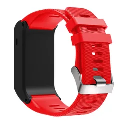 Silicone Soft Replacement Watchbands - Premium Strap - Garmin vivoactive HR (Red)