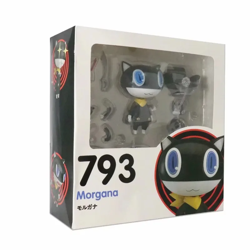 10cm 793 Persona 5 Morgana PVC Action Figure Model Toys Anime Morgana  Black Cat Figuras Dolls Brinquedos Cosplay Gift  (5)