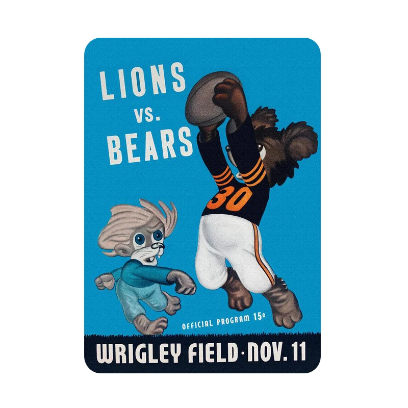 Chicago Bears and Coon металлическая живопись вывески Винтаж Плакат Бар Паб декоративная табличка домашний декор пивная рекламная тарелка