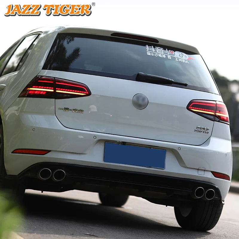 Автомобильный светодиодный задний фонарь для Volkswagen Golf 7 Golf7 2013- MK7 задний противотуманный фонарь+ тормоз+ обратный+ Динамический сигнал поворота