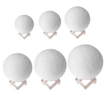 

3D Print Moon Lamp Rechargeable LED Night Light Touch Switch Bedside Lights