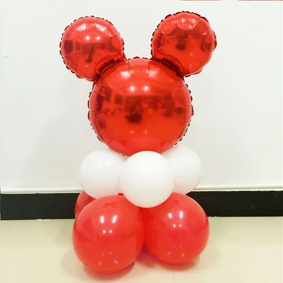 balloon17-9pcs Вечерние принадлежности с изображением Микки Мауса, вечерние украшения, Детская Подвеска в виде шара на день рождения - Цвет: balloon17-9pcs