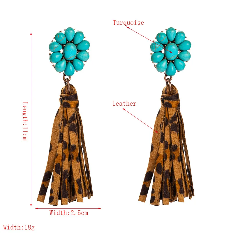 Leather Tassel Earrings