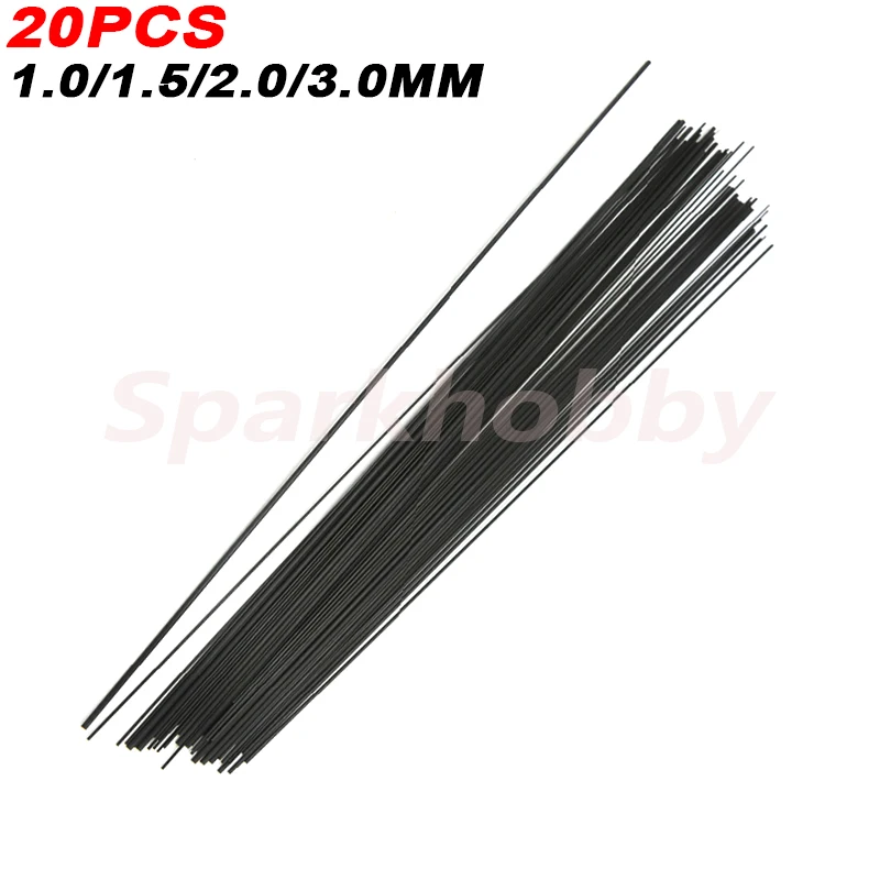 Rod Light-Weight Carbon-Fiber Rc Airplane for DIY 20PCS 1MM 2MM 3MM Reinforcement-Rod