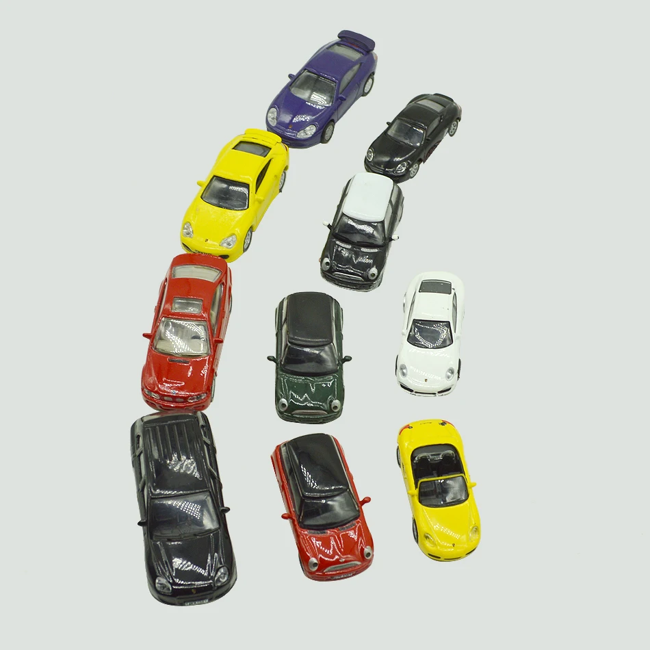 1:100 масштаб игрушечный автомобиль сплав светильник Модель автомобиля миниатюрный масштаб модель и светильник Модель автомобиля игрушки для архитектурных моделей