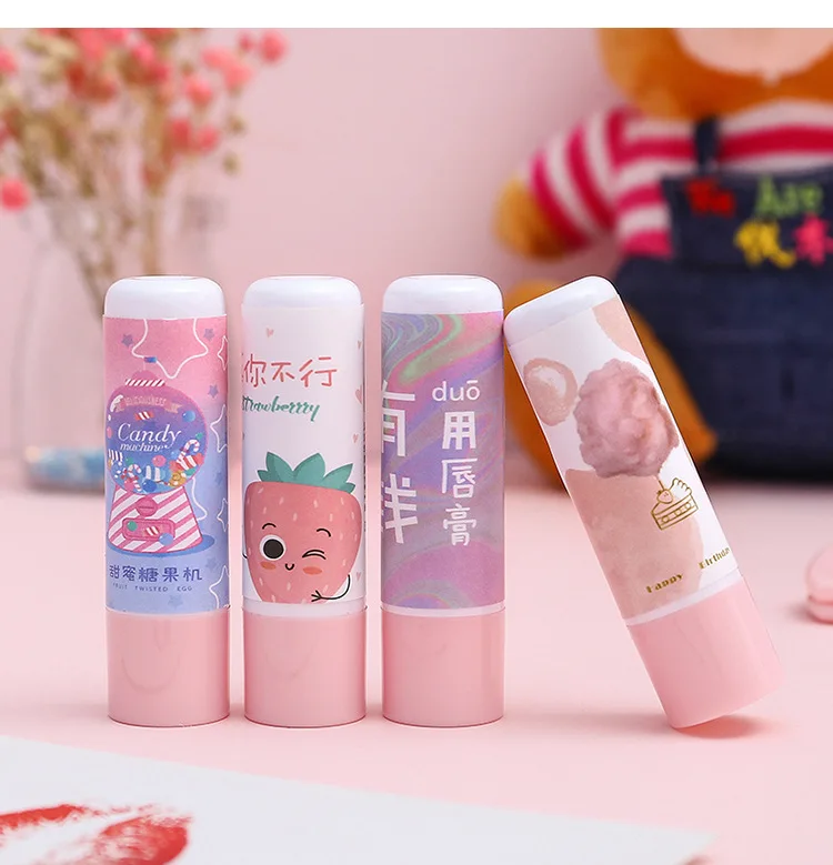 R0051 Cute Sweet Lip Balm Moisturizing Anti Dry Students Lip Lipstick Base Excluded Pigment Preservative