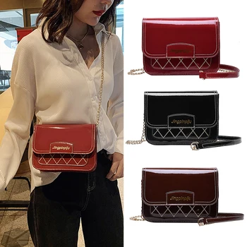 

Retro Fashion Women Shoulder Satchel Purse Leather Ladies Chain Small Messenger Purse Handbags Casual Crossbody Satchel Bag