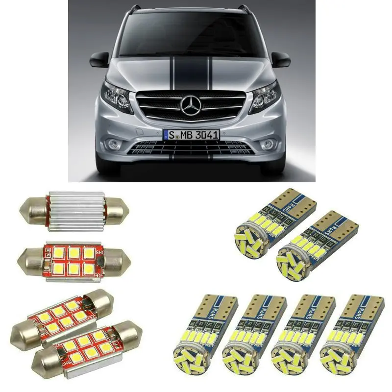 Внутренсветильник ры для mercedes vito w638 w639 w447 лампы автомобильного номерного знака