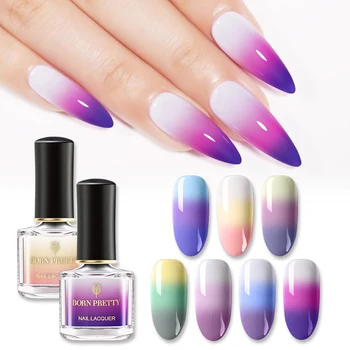 

BORN PRETTY 6ml Thermal Nail Polish Temperature Color Changing Color Nail Art varnish Varnish