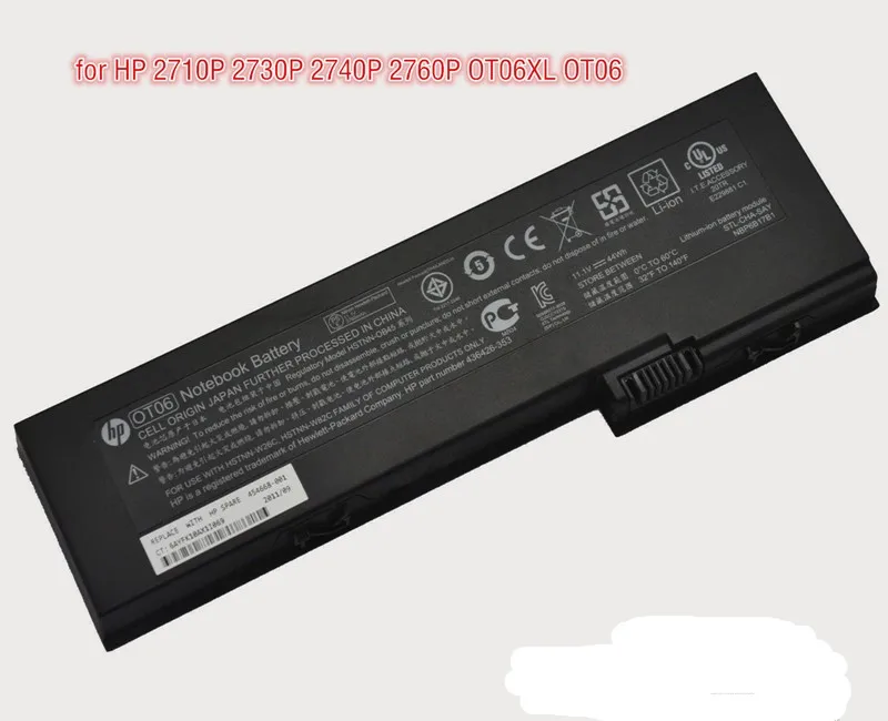 

NEW 11.1V 44WH Original Laptop Battery for HP EliteBook HSTNN-OB45 OT06 2710p 2730 2740p 2760p series HSTNN-XB45