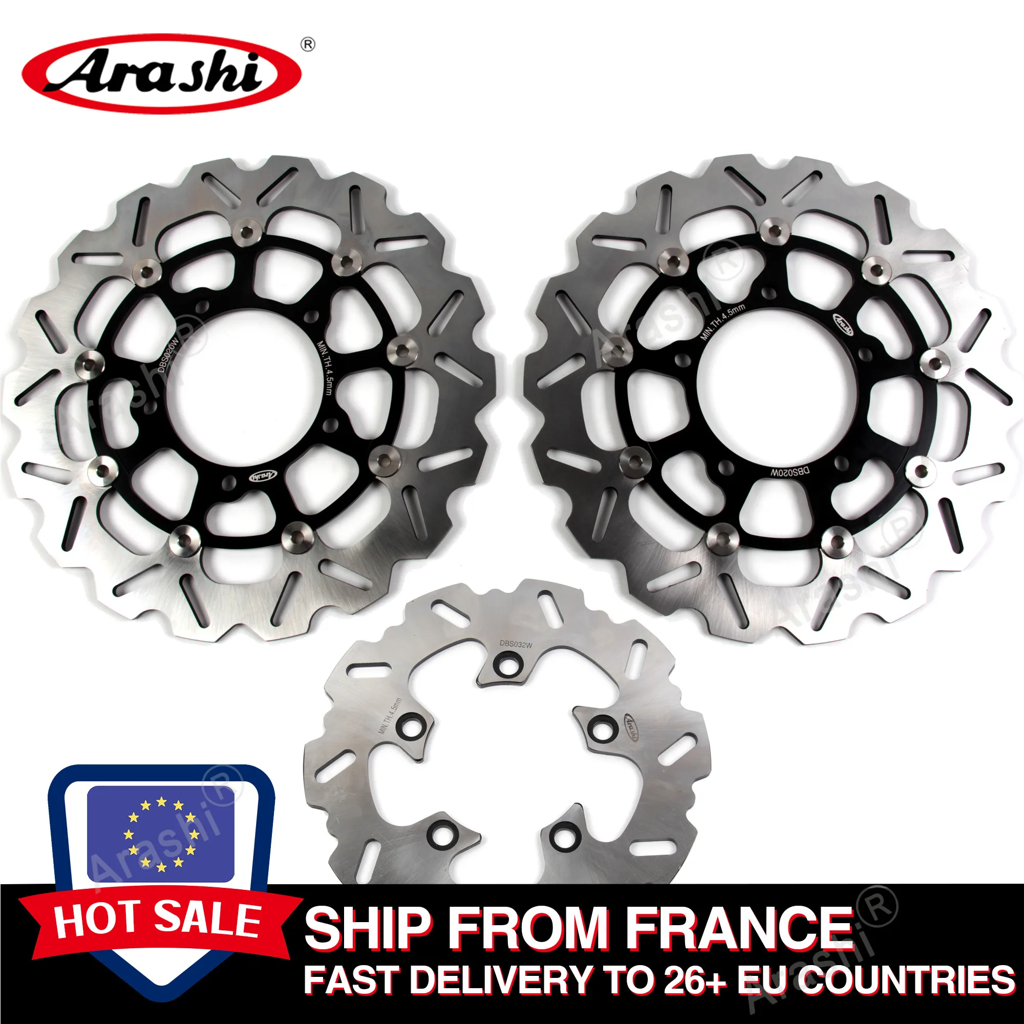 Передние и задние тормозные диски Arashi GSXR600 GSX750R GSXR 1000 CNC для SUZUKI GSX-R 600 750 2006 2007 / GSXR1000