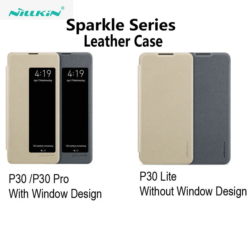 Для huawei P30 Pro Чехол Nillkin Sparkle PU кожаный флип-чехол для huawei P30 lite защитный чехол для huawei P30 чехол