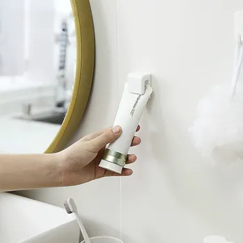 

Bathroom Hanging Clip Multi-Purpose Bathroom Toothpaste Facial Cleanser Rack Skin Care Products Plastic Hanging Clip Home