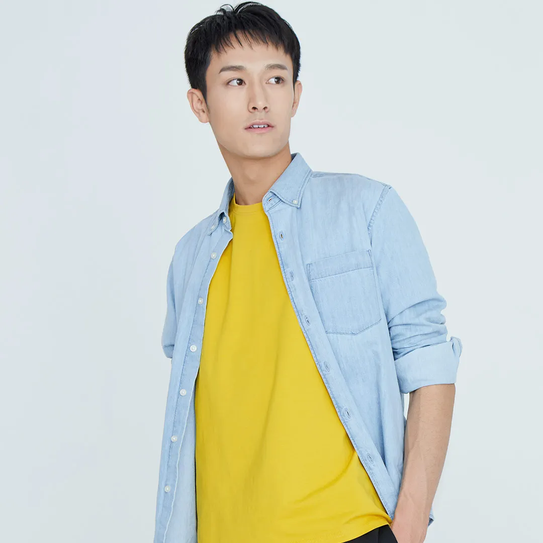 Xiaomi Мужская футболка хлопок Удобная дышащая летняя с коротким рукавом против морщин XXL Свободная Корейская панковская Футболка мужская верхняя одежда