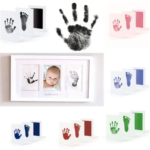 Baby Paw Print Pad Foot Photo Frame Touch Ink Pad Baby Items Souvenir Gifts 1 printing oil +2 sheets of paper Baby Paw Print Pad Foot Photo Frame Touch Ink Pad Baby Items Souvenir Gifts 1 printing oil +2 sheets of paper