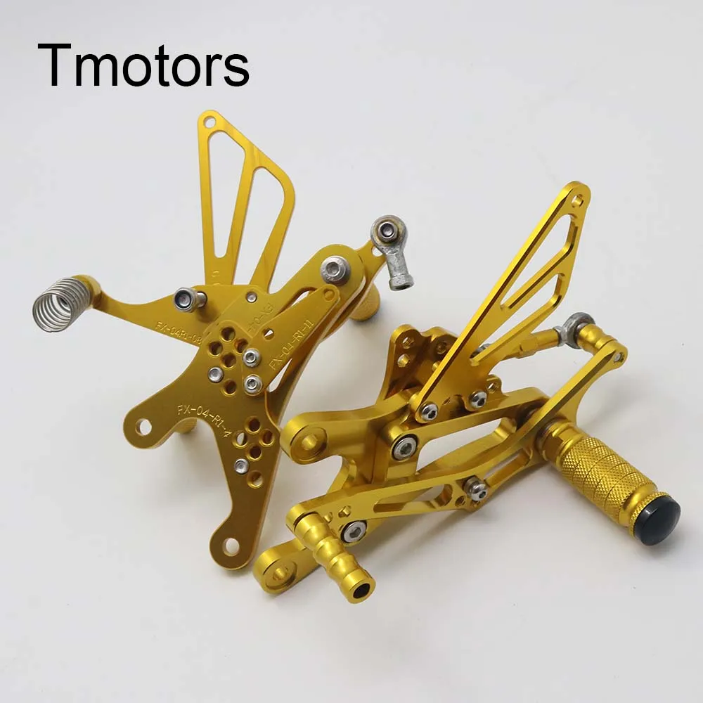CNC мотоцикл Rearset подножки отдых подножка Набор для Yamaha YZF 1000 R1 2004 2005 2006