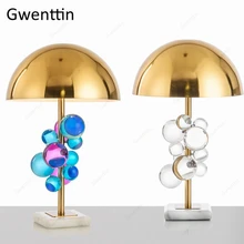 Роскошная Хрустальная настольная лампа, современный светодиодный светильник, стоячий Настольный светильник s для спальни, кровати, прикроватная лампа, светильник для дома в скандинавском стиле