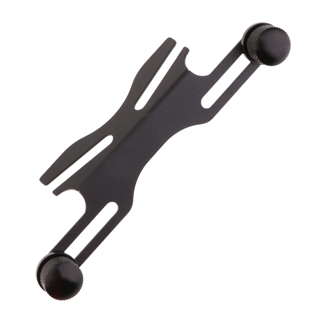 Adjustable Universal Motorcycle Cafe Racer Rear License Plate Holder Mount Bracket - Black