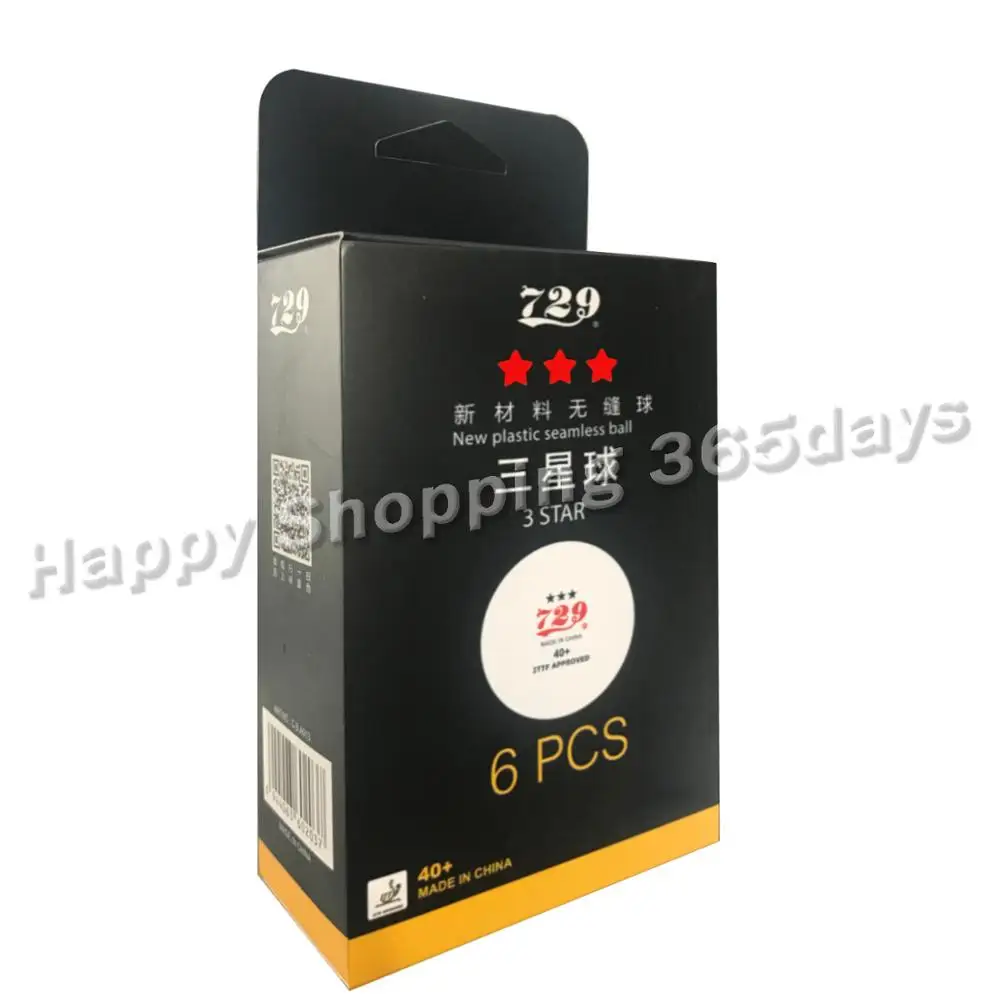 12x RITC 729 40 + Новые пластиковые бесшовные 3 звезды белые мячи для настольного