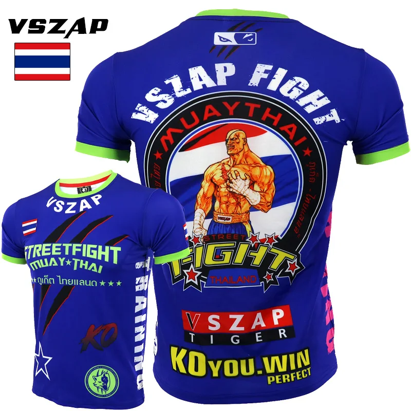 VSZAP MMA Муай Тай боксерские шорты муссап мужская спортивная футболка
