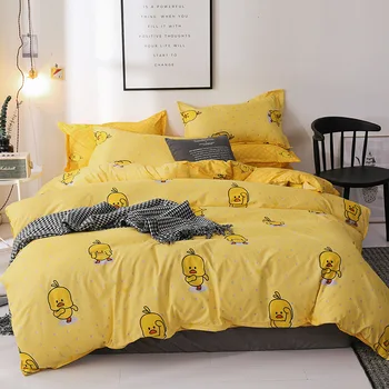 

100% cotton satin bedding set comforter set bedding set single / double / queen size quilt cover