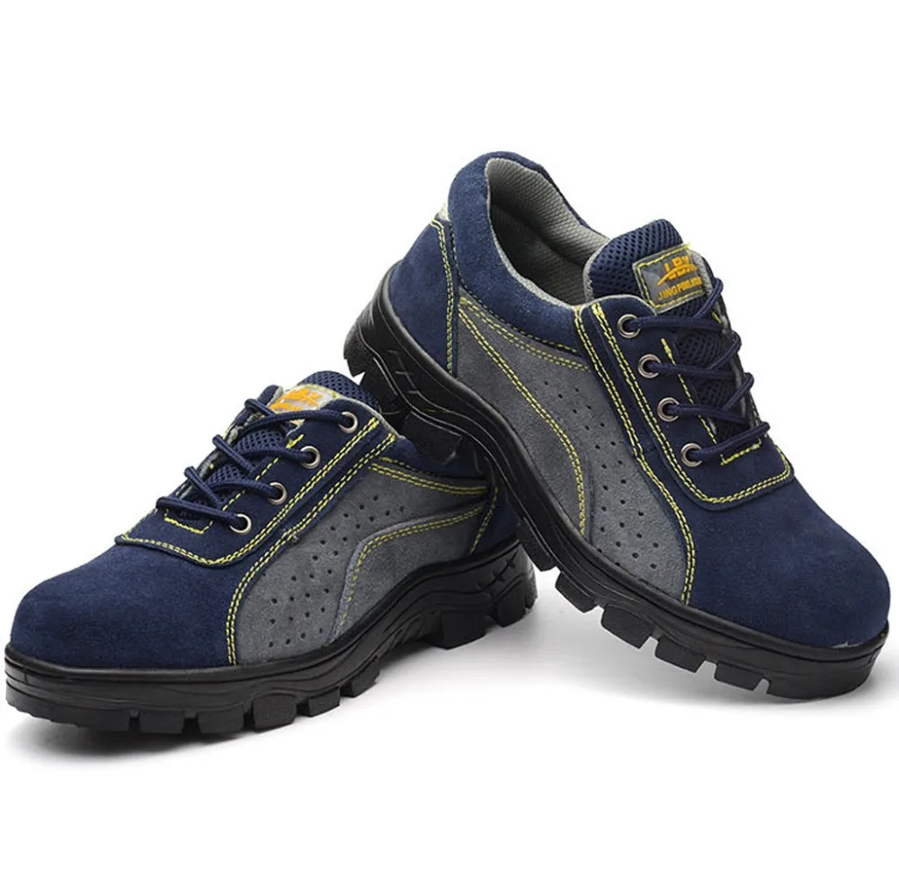 Men's sneakers steel anti-drop sports shoes breathable wear labor insurance shoes comfortable safety work shoes 40J26 (7)