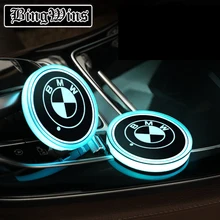 BingWins автомобильный светящийся коврик для посуды для BMW серии 1-7, X1X3X4X5X6 автомобильный светящийся Логотип Аксессуары Atmospherelight
