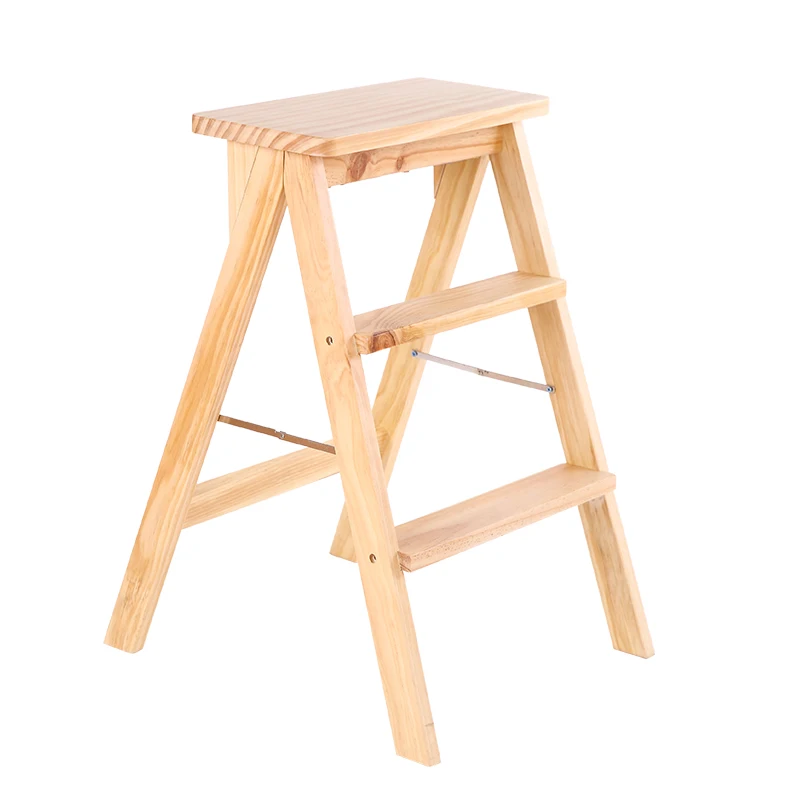 Минималистичный современный лестничный складной стул, кухонный деревянный креативный простой многофункциональный лестничный стул, Портативная Домашняя скамейка