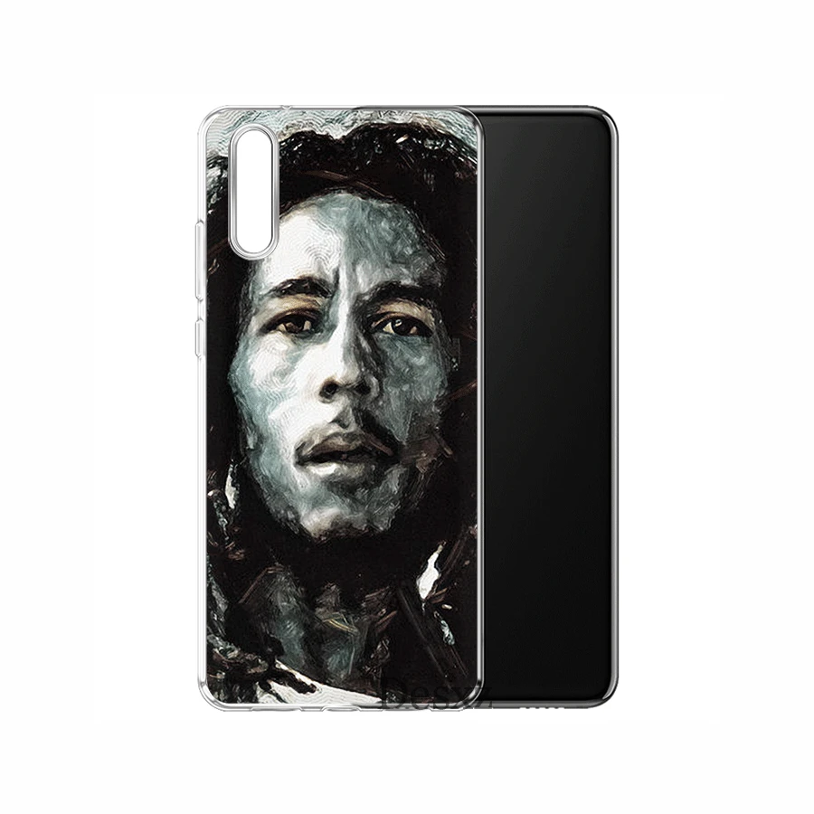 Чехол для мобильного телефона huawei P Smart Z Plus P30 P20 P10 P9 P8 Lite Pro Жесткий чехол Боб Марли Раста Лев регги Diy Shell