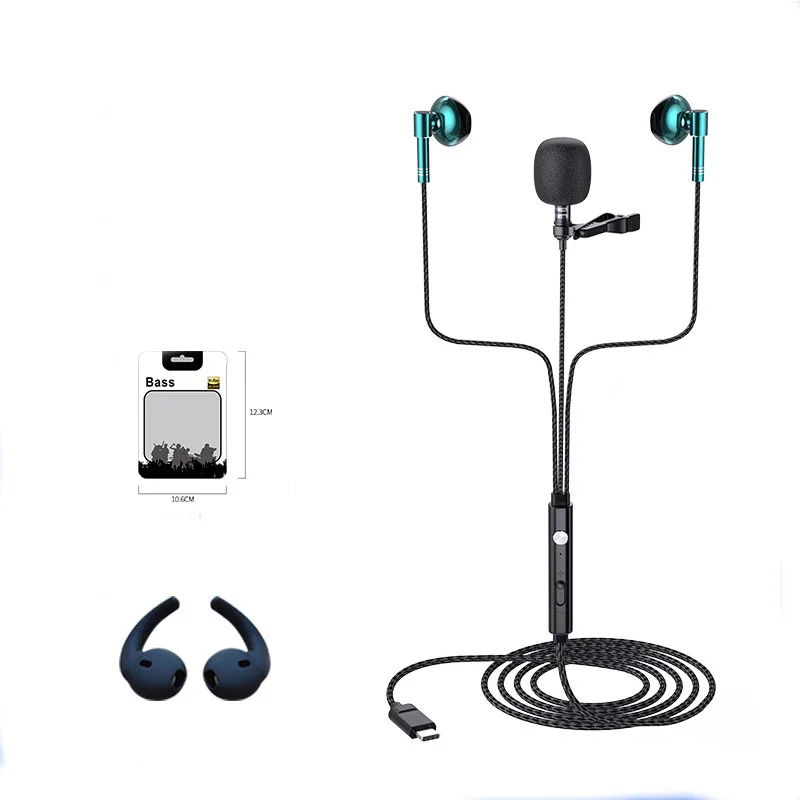 

Wired Earphone Subwoofer External Microphone Bluetooth -Compitible Earphone Volume Control Noise Reduction Earphone Voice Change