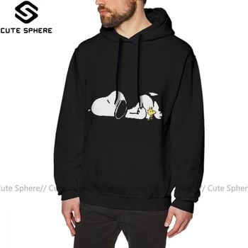 

Peanuts Hoodie No Not Today Hoodies Winter White Pullover Hoodie Popular XXX Cotton Loose Long Mens Hoodies