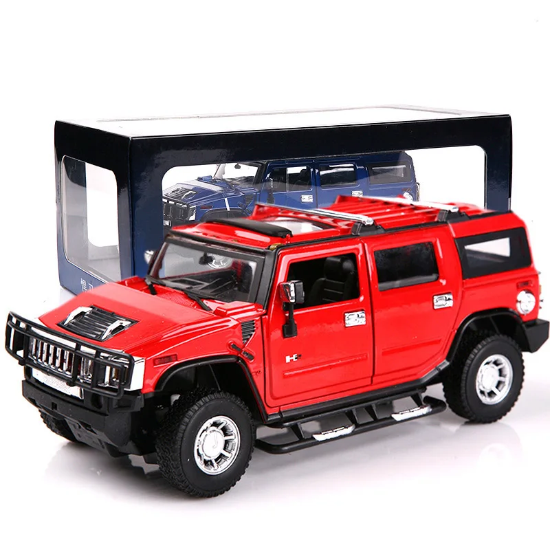 

1:24 static alloy car model Hummer H2 simulation off-road vehicle model