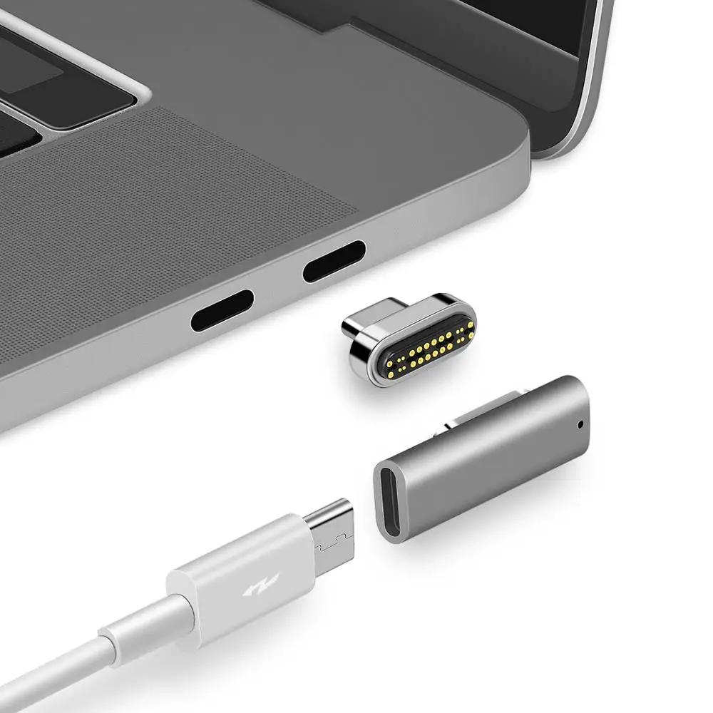 24 контакта 100 Вт 20 В/5 А зарядный Магнитный адаптер USB Type C с кабелем для Macbook Pro