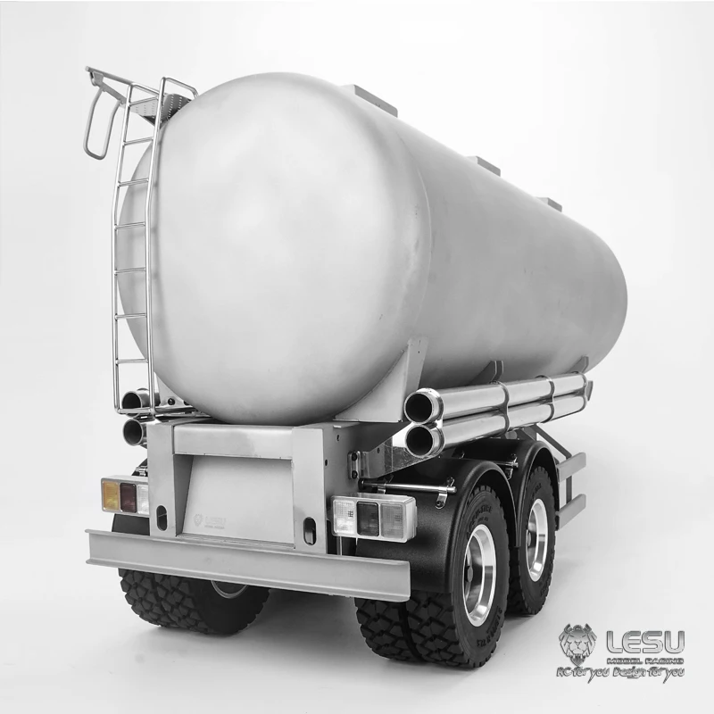 LESU 40 ''металлических газовых-танкер для перевозки бензина, полуприцеп для 1/14 TAMIYA RC тягач