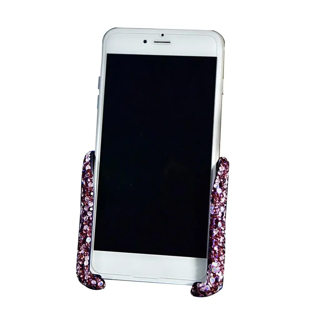 Bling Crystal Rhinestone Автомобильный держатель для телефона Air Vent подставка для IPhone для Android и более смартфона 9 - Цвет: 3