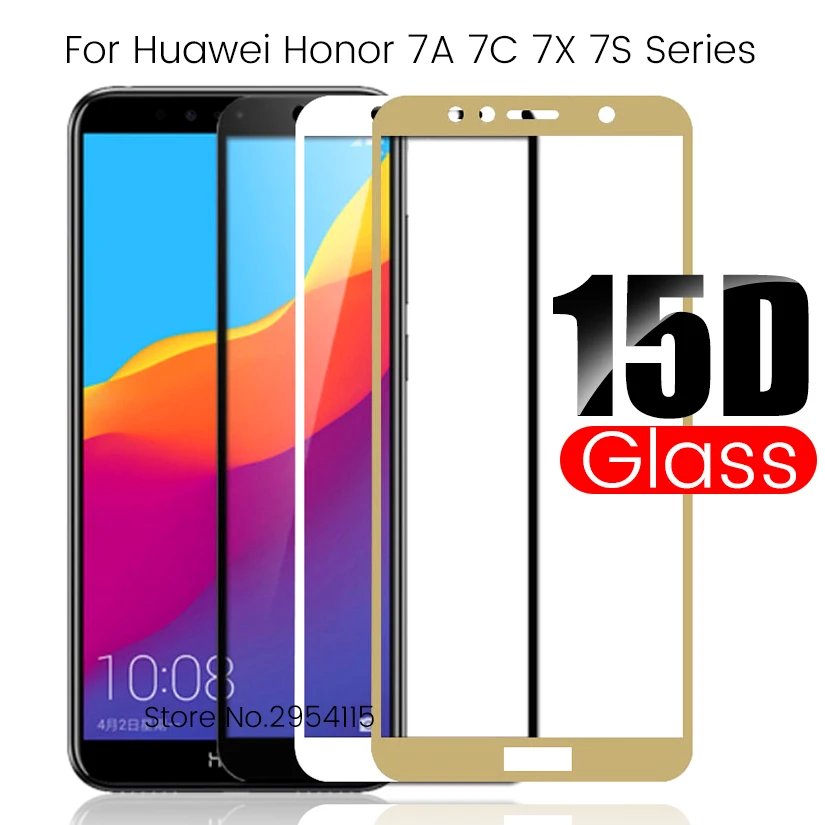 Защитная пленка для экрана 15d защитное стекло на honor 7a prime 7c pro 7 s 7x | Мобильные
