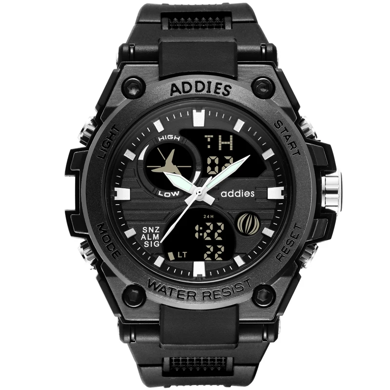 

Addies Watches Men Analog Quartz Digital Watch Waterproof Sports Watches for Men LED Electronic Clock Reloj Hombre 2019