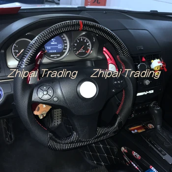 

Carbon fiber Steering wheel replacement For Mercedes Benz W205 C63 A45 W176 CLA45 GLC GLE class V260 W213 X253 GLA X156