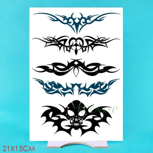 Waterproof Temporary Tattoo Sticker Symbol Totem Wing Tatto On Leg Arm Back Tattoos Flash Tatoo Fake Tattoos For Girl Men Women