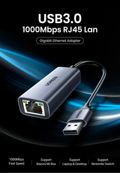 USB Ethernet Adapter USB 3.0 Network Card to USB RJ45 Lan