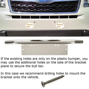 

Front Bumper License Plate Mount Bracket Working Lamp Holder For Car Tools