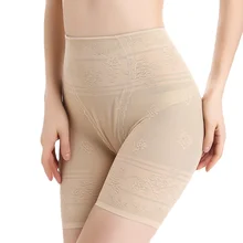 Тонкие секционные защитные штаны для тела, кружева, живот, бедра, Послеродовая Средняя Талия, нижнее белье, жир мм, анти-легкие защитные штаны