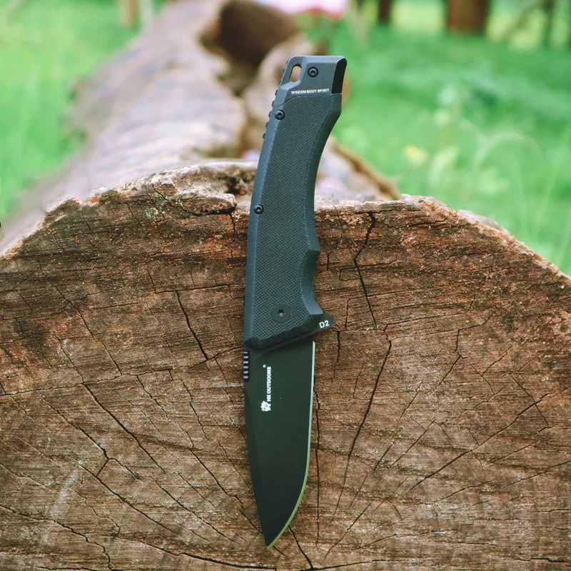 Складной нож HX практичный уличный клинок из стали D2 рукоятка G10 60HRC для кемпинга