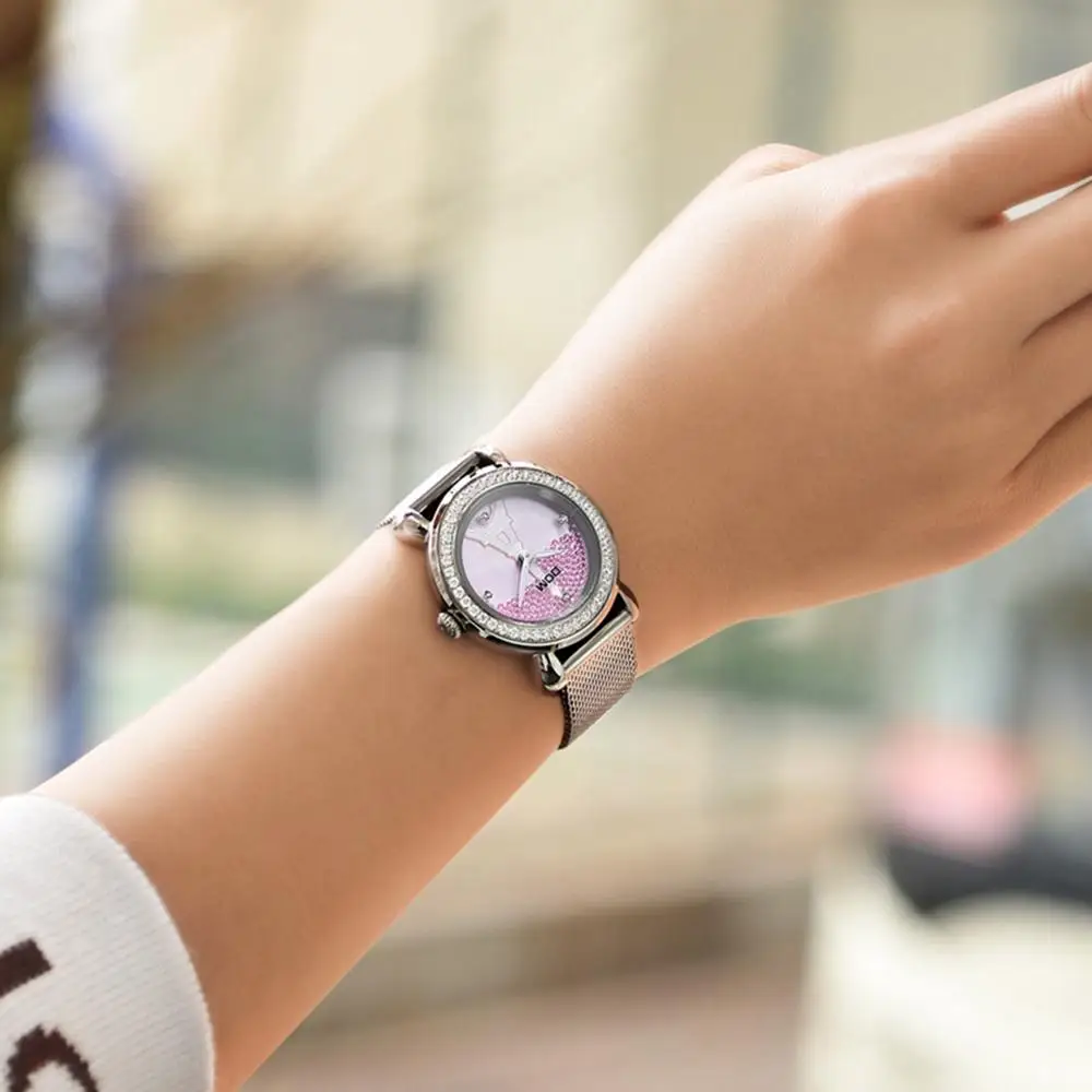 

Luxury Brand Women Watch DOM Rose Gold Steel Quartz Ladies Watches Rhinestone Sapphire Crystal Dress Relogio Faminino G-613