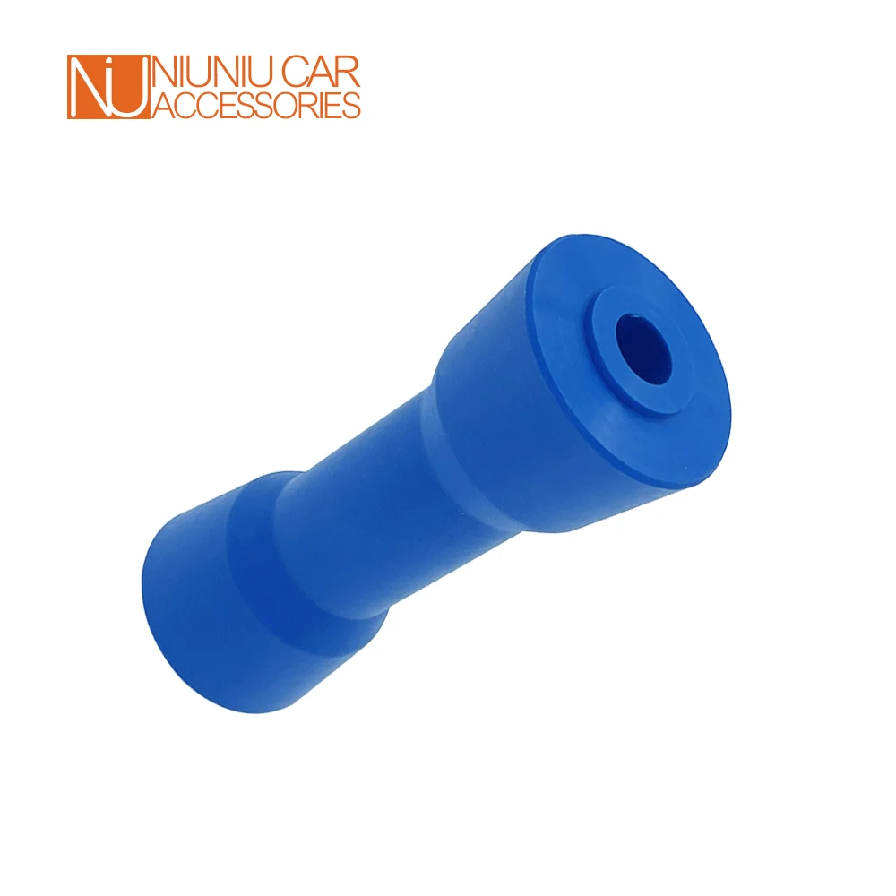 Polyethylene Hard Plastic 160mm Self Centering Blue Marine Keel Roller for Boat Trailer Accessories Parts