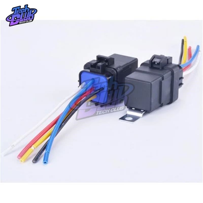 

1 Pcs Automobile Relay Waterproof Integrated Wired DC12V 40A 5Pin 4pin Auto Relay + Holder With 105mm Length Wires