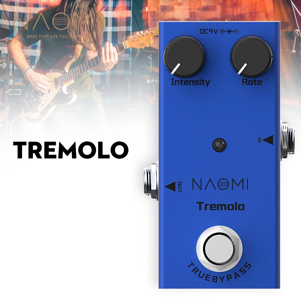 

Electric Guitar Tremolo Effect Pedal Mini Single Tremolo Pedal DC 9V True Bypass For Electric Guitar Effect Pedal