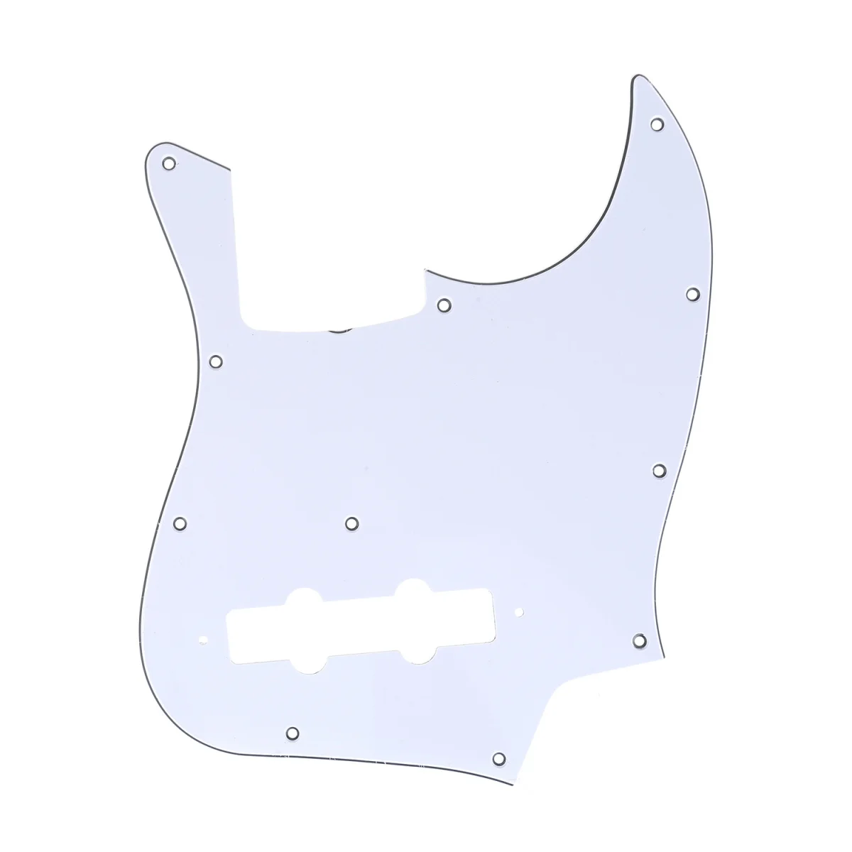 Musiclily Pro 11-Hole J Bass Pickguard for JPN Fender Japan 4-String Jazz 3Ply White | Спорт и развлечения