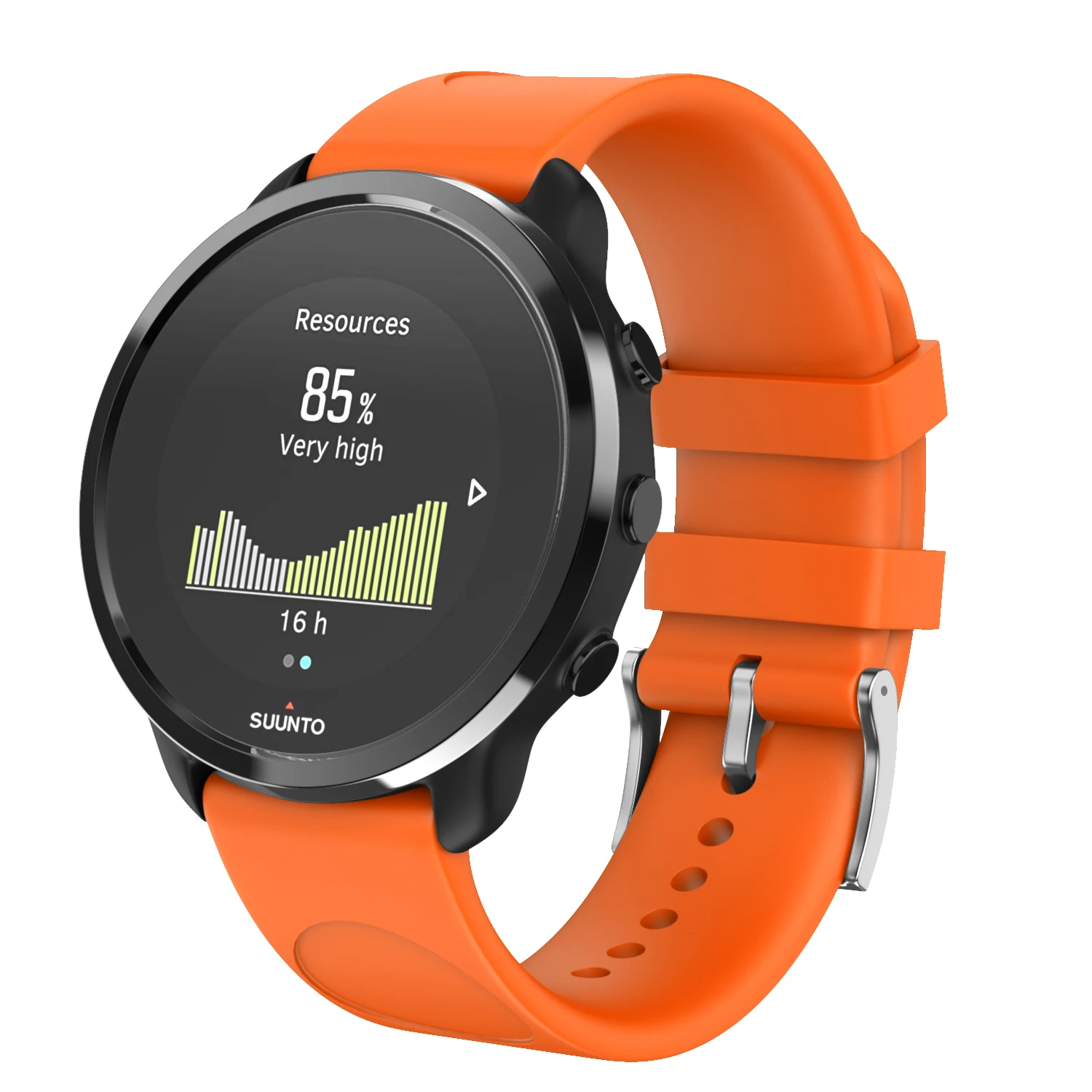 Для SUUNTO 3 фитнес 20 мм силиконовый ремешок для женщин Garmin Forerunner браслет для samsung Galaxy Watch силиконовый ремешок для мужчин - Цвет: Оранжевый